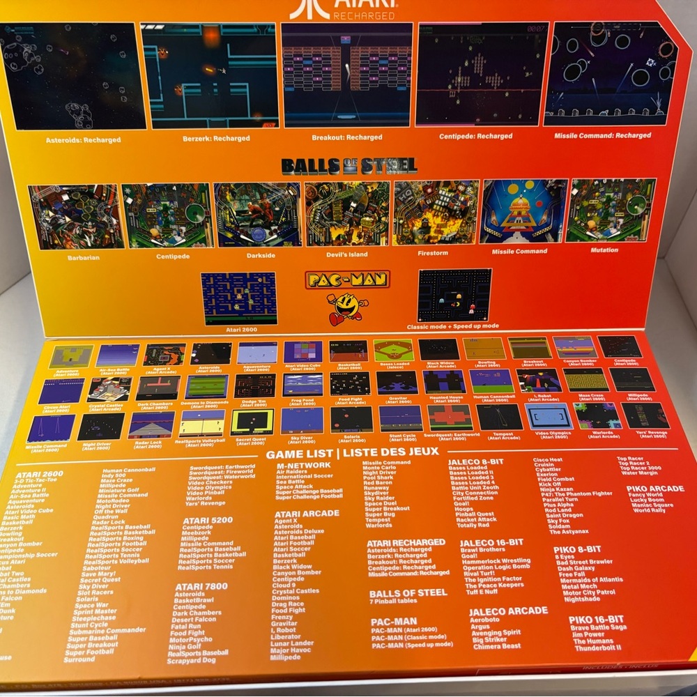 Arcade Atari GameStation Go Portable Handheld - White & Orange - Picture 6 of 8